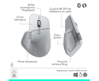 Logitech OUTLET - MX Master 4 for Mac Jasnoszary - 1478577 - zdjęcie 13